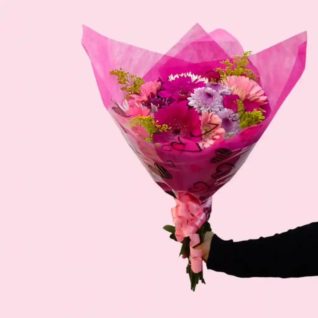 Bouquet De Gerberas Rosadas