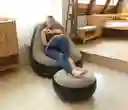 Sillon Sofá Inflable Portátil Plegable Con Reposapiés