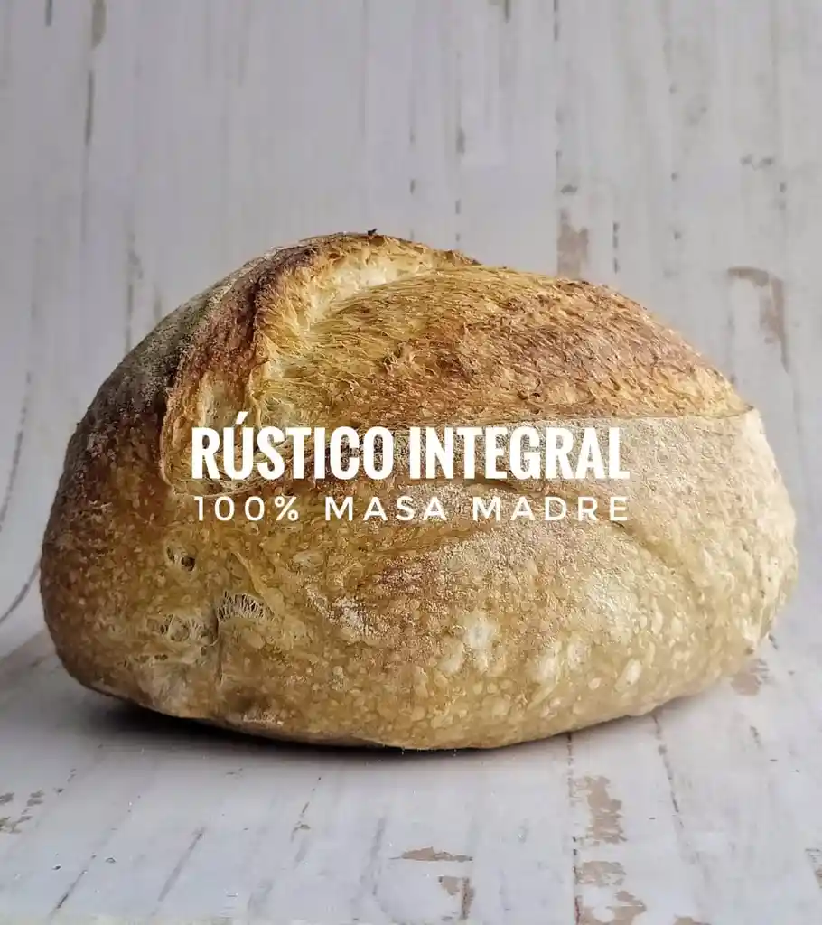 Rústico Integral Y Centeno Tradicional - Pan Saludable, Vegano Y 100% Masa Madre -