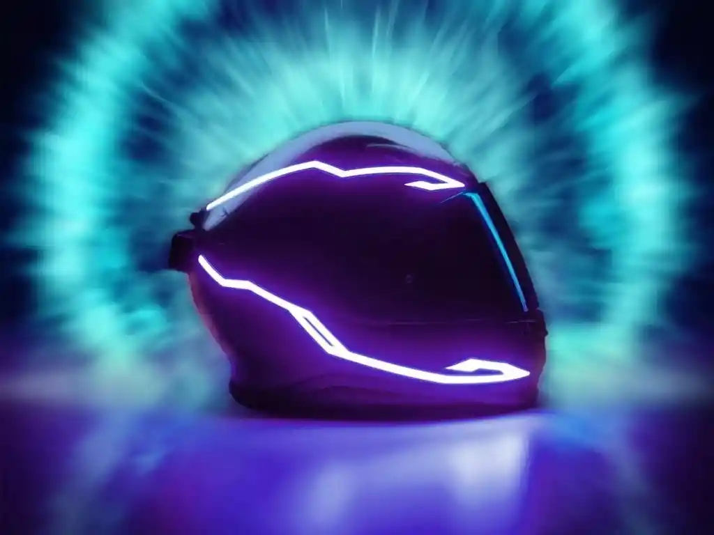 Tira Luz Led Para Casco Motocicleta Bicicleta Luz Led Casco