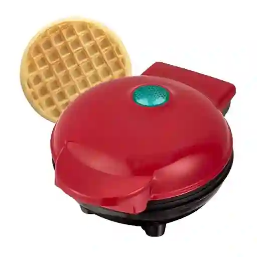 Wafflera Mini Personal Roja