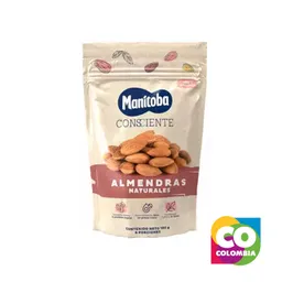 Almendras Naturales X180g Marca Manitoba Embalaje De 1 Unidad Por 180g