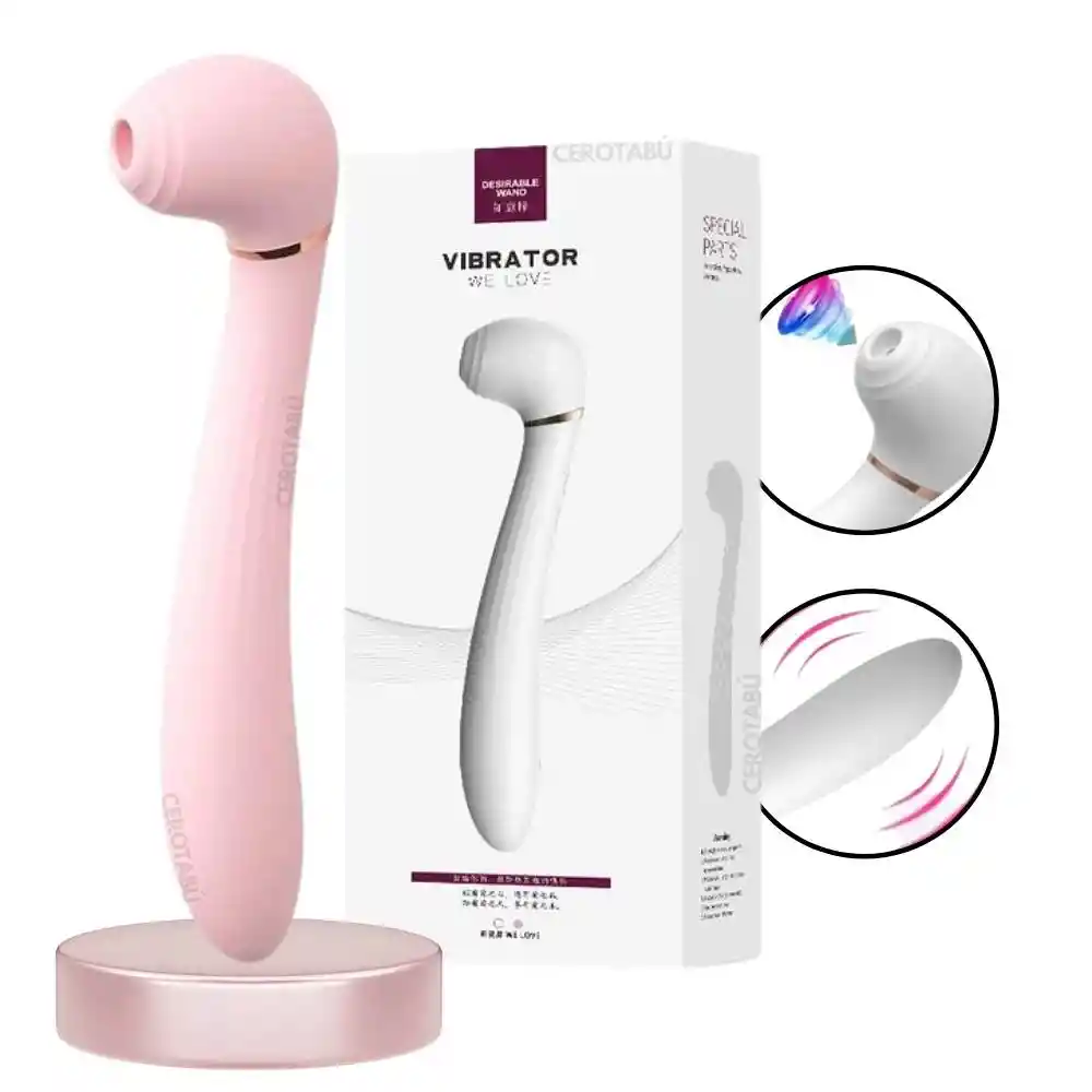 Estimulador Succionador De Clítoris Vibrador Punto G 2 En 1