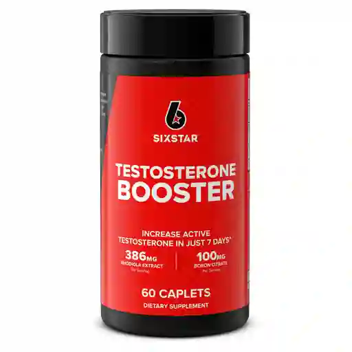 Six Star Pro Nutrition Testosterone Booster For Men 386mg De Extracto De Radiola + 100mg Citrato De Boron 60 Capsulas
