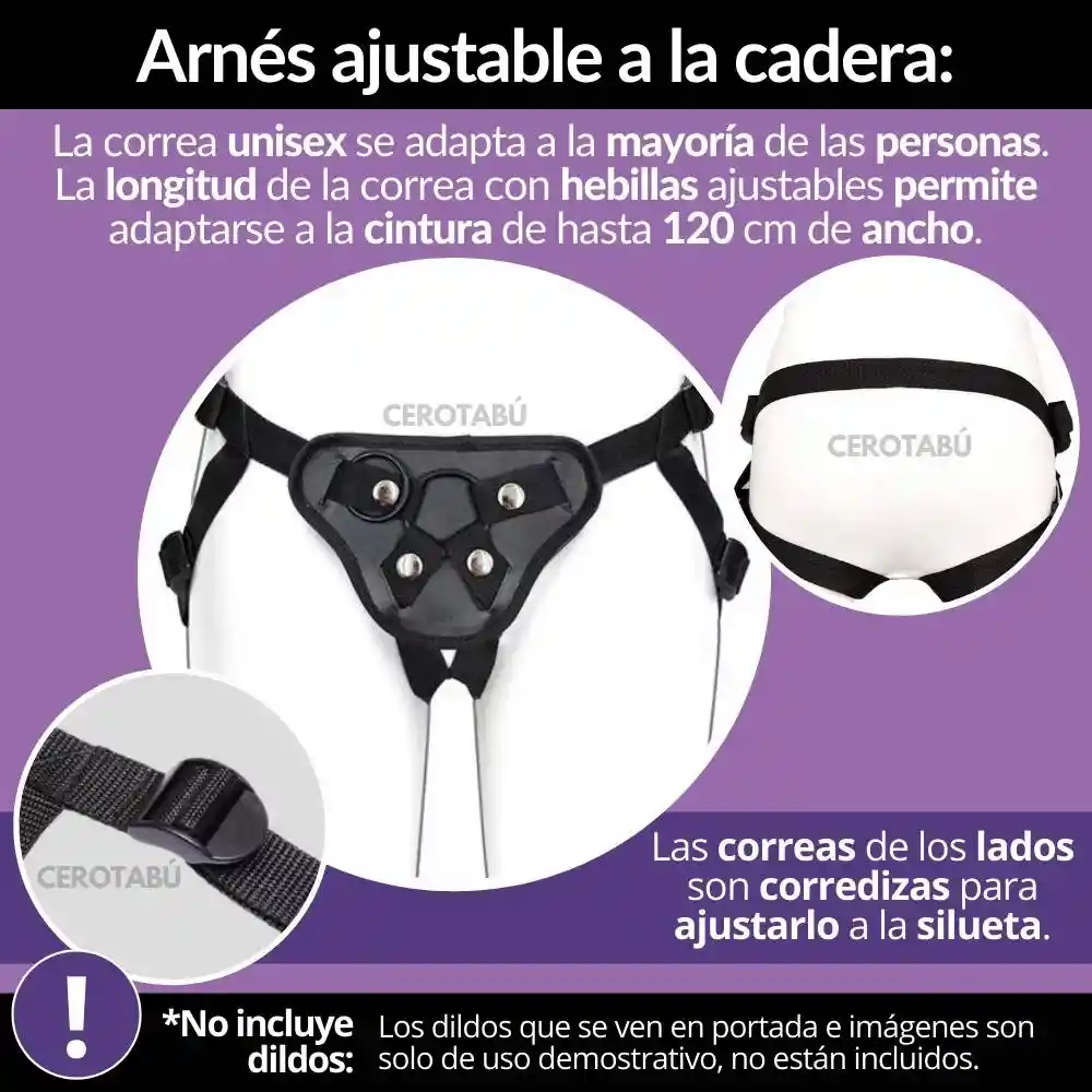 Arnés Ajustable Para Dildo Consolador Cinturón Sexual