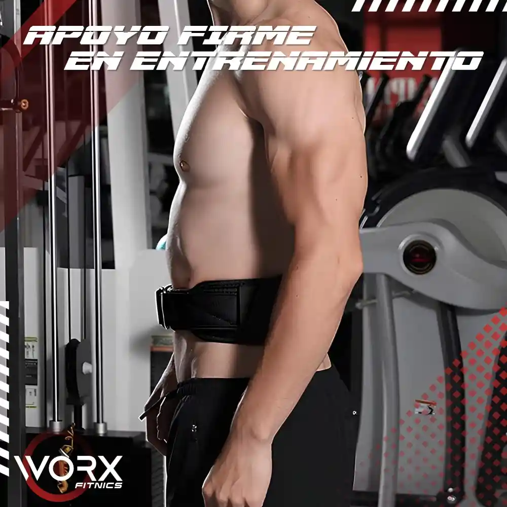 Cinturon Gym Worx Levantamiento Pesas Gimnasio Crossfit - M