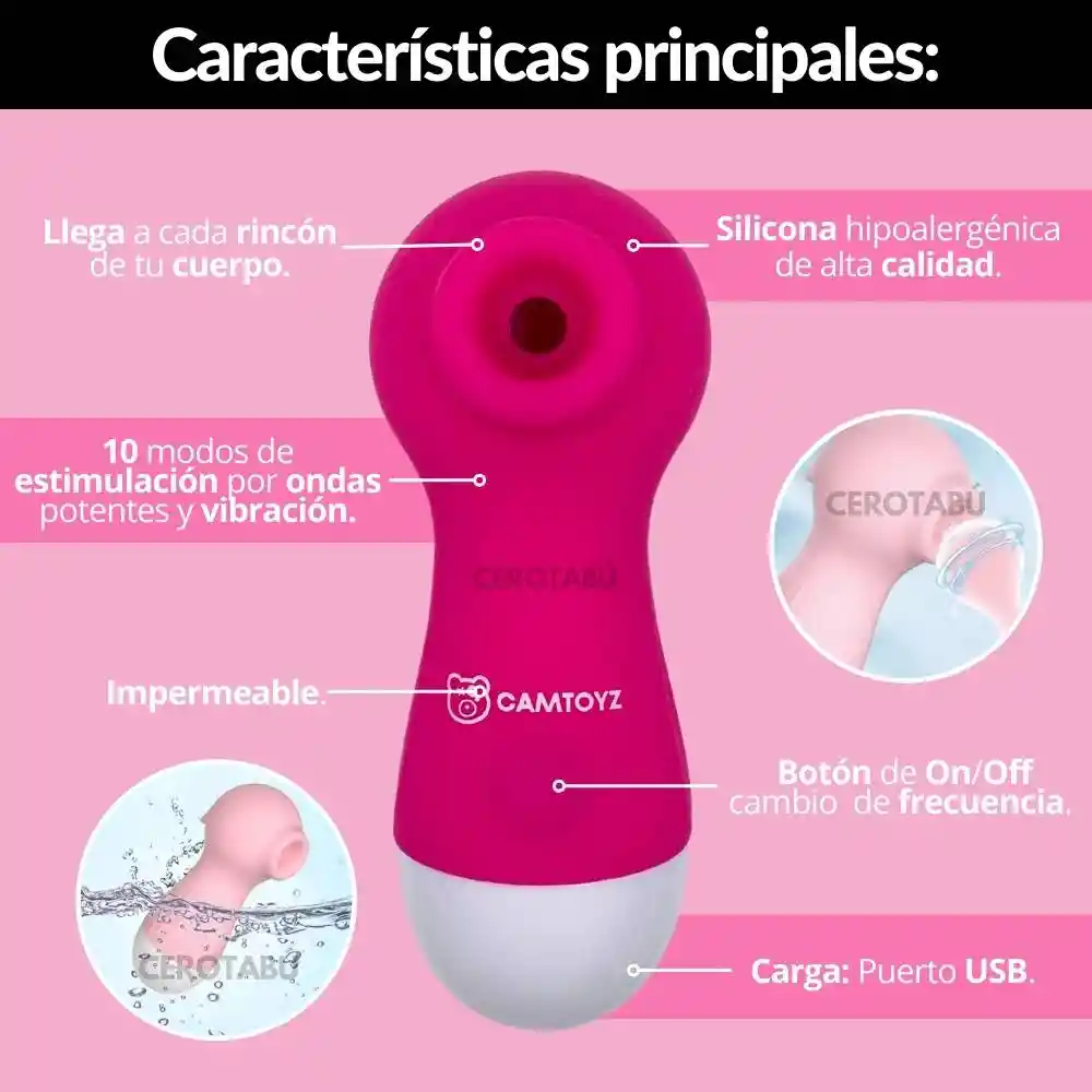 Vibrador Succionador De Clítoris Recargable Luxury