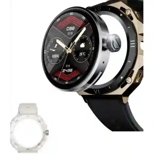 Smart Whatch Reloj Inteligente Wo X2 Plus Caja Perzonalizado | Dorado Y Blanco