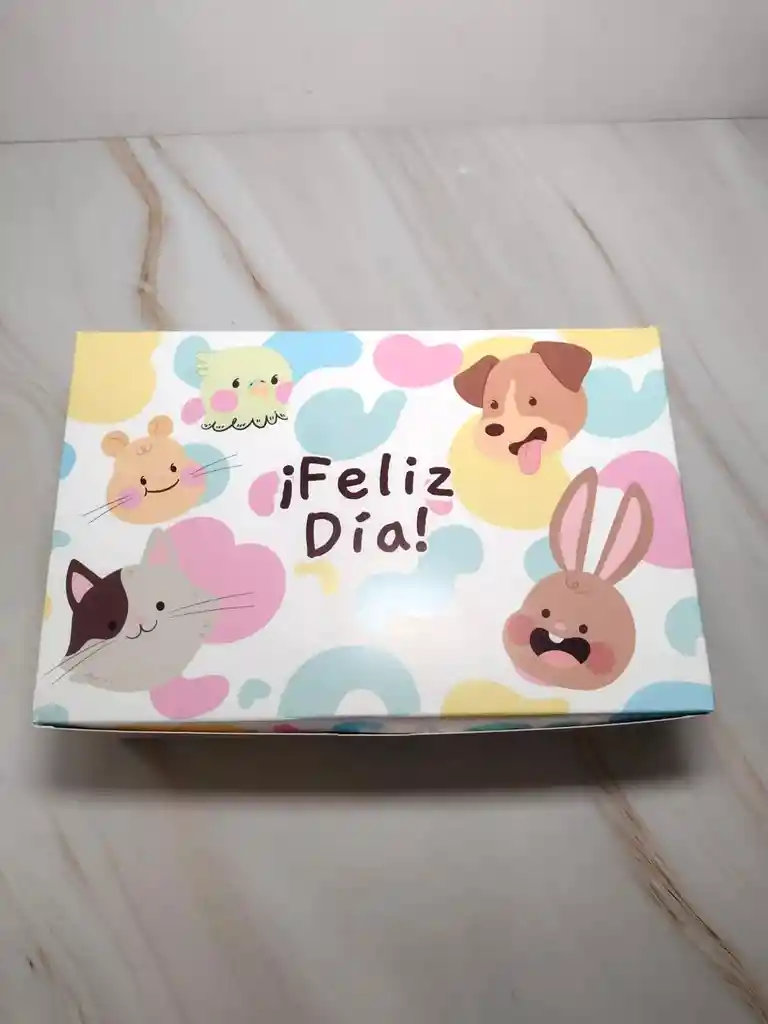 Caja Para Colorear "feliz Día Del Niño"