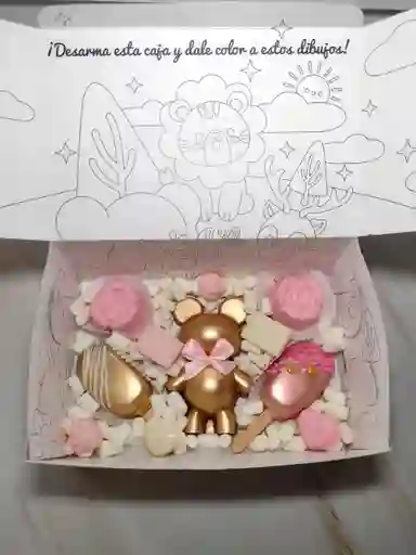 Caja Para Colorear "feliz Día Del Niño"