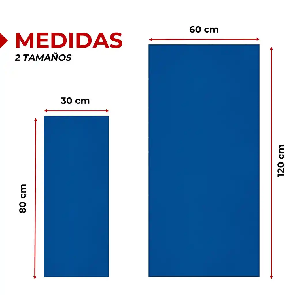 Toalla Microfibra Fitnics Set De 2 (120x60 + 80x30) + Estuche