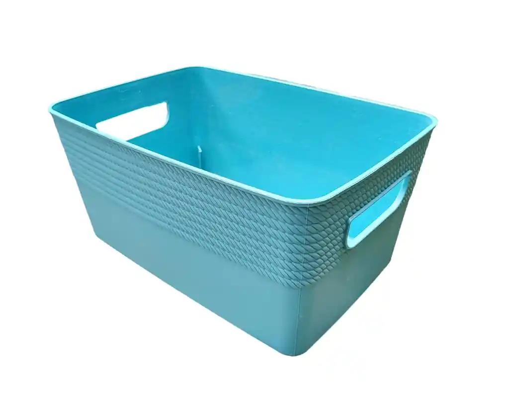 Caja Cesta Recipiente Organizador Con Tapa