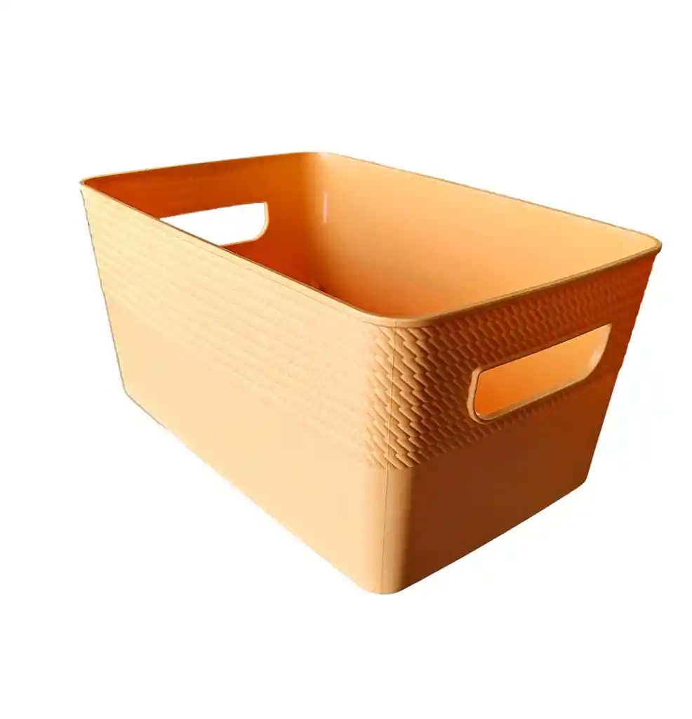 Caja Cesta Recipiente Organizador Con Tapa