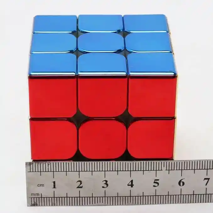 Cubo Rubik 3x3 Magnético Metalizado