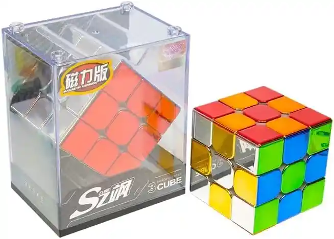 Cubo Rubik 3x3 Magnético Metalizado