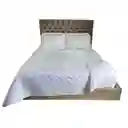 Cubrelecho Prensado Doble Faz Blanco- Cama Sencilla 100x190cm – 7189