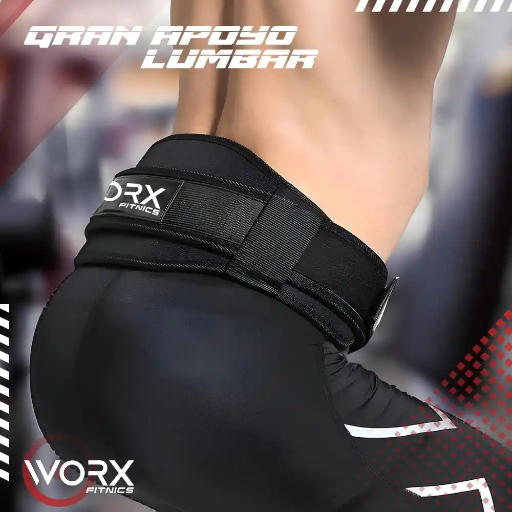 Cinturon Neopreno Worx Levantamiento Pesas Gym Gimnasio