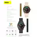 Smart Watch Reloj Inteligente Wo Wo2 Ip67 Amoled Nfc | Rosa / Dorado