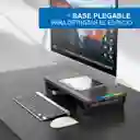 Soporte Monitor Rgb Organizador Escritorio Linkon Puerto Usb