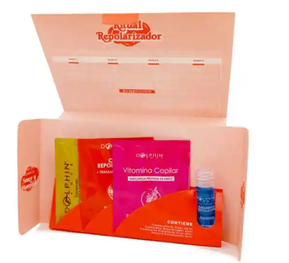 Kit Repolarizador X 30ml En Sobres Dolphin Rose - Dolphin Rose