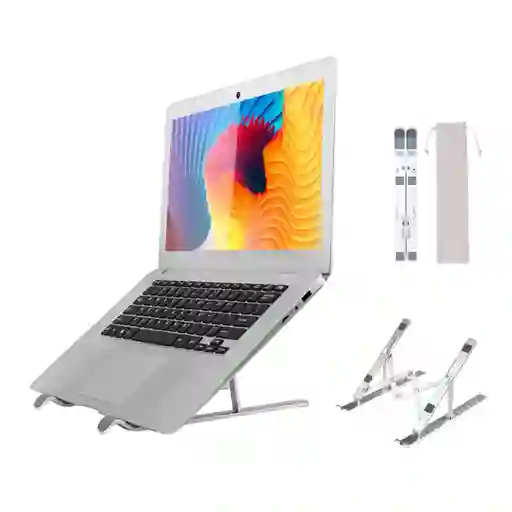 Base Soporte Portatil Aluminio Mac Macbook 10-16 Pulgadas