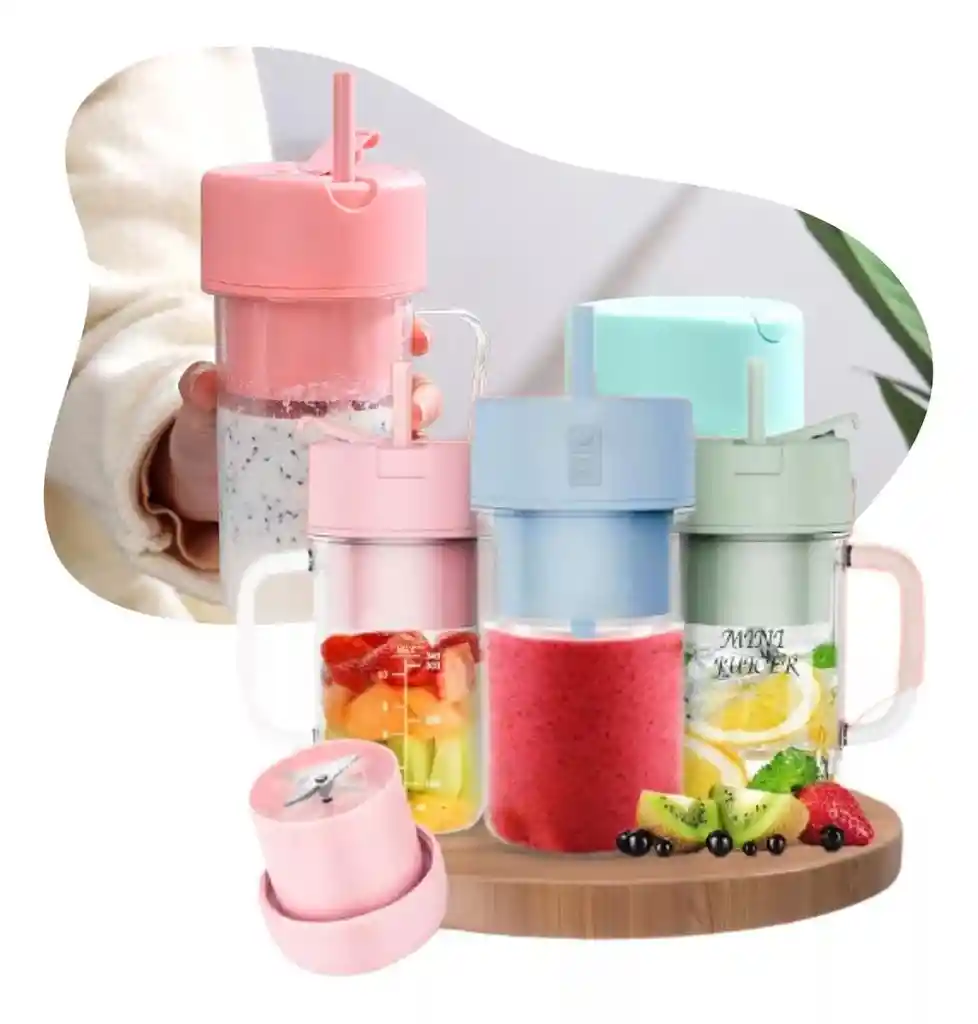 Mini Licuadora Vaso Jugos Portatil Personal Usb Recargable