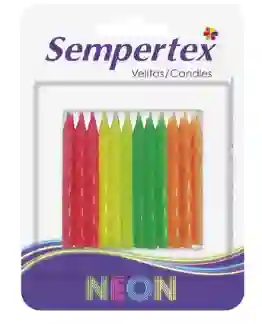 Vela Velita Neon X24uds Sempertex