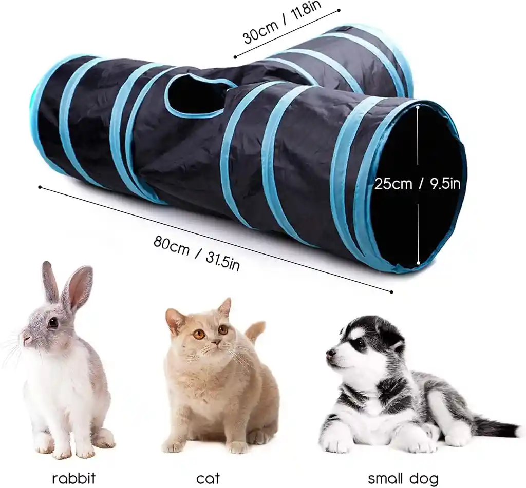 Túnel Interactivo Para Mascotas Gatos Cobayos Conejos Perros