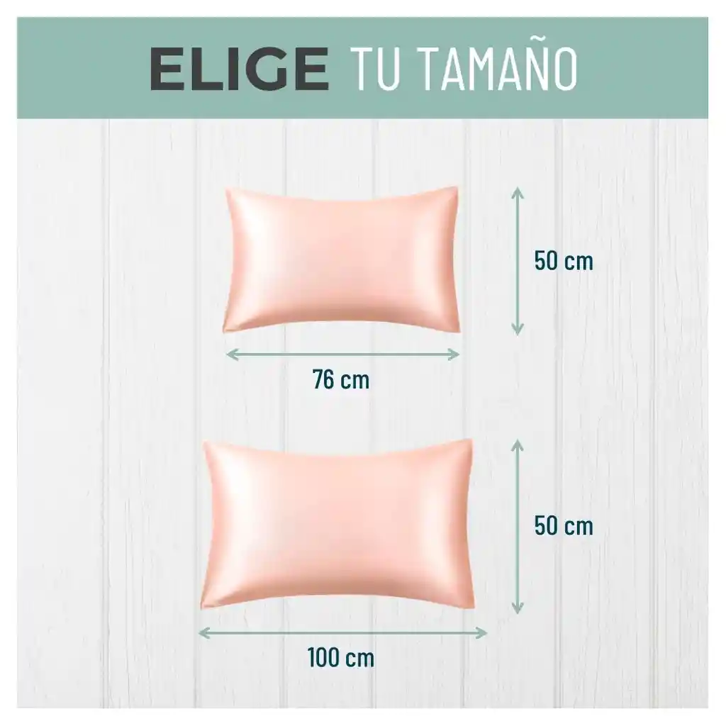 Funda Almohada Satin Saten Tipo Seda 76x50 Set X 2