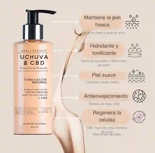 Crema Corporal Uchuva Y Cbd 250 Ml