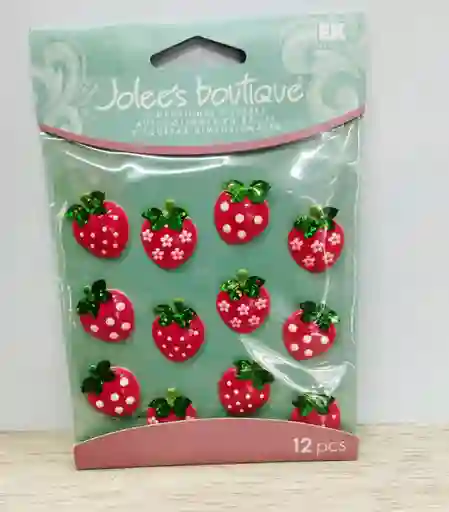 Sticker Importado De Fresas X 12pcs