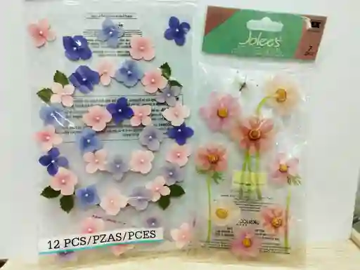 Sticker De Flores X 2 Paquetes