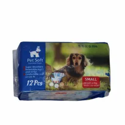 Pañal Perro O Gato Disposable Diaper X 12 Und Pet Soft