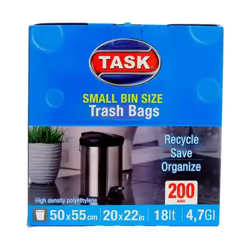 Task Bolsa Para Basura 200 Unidades