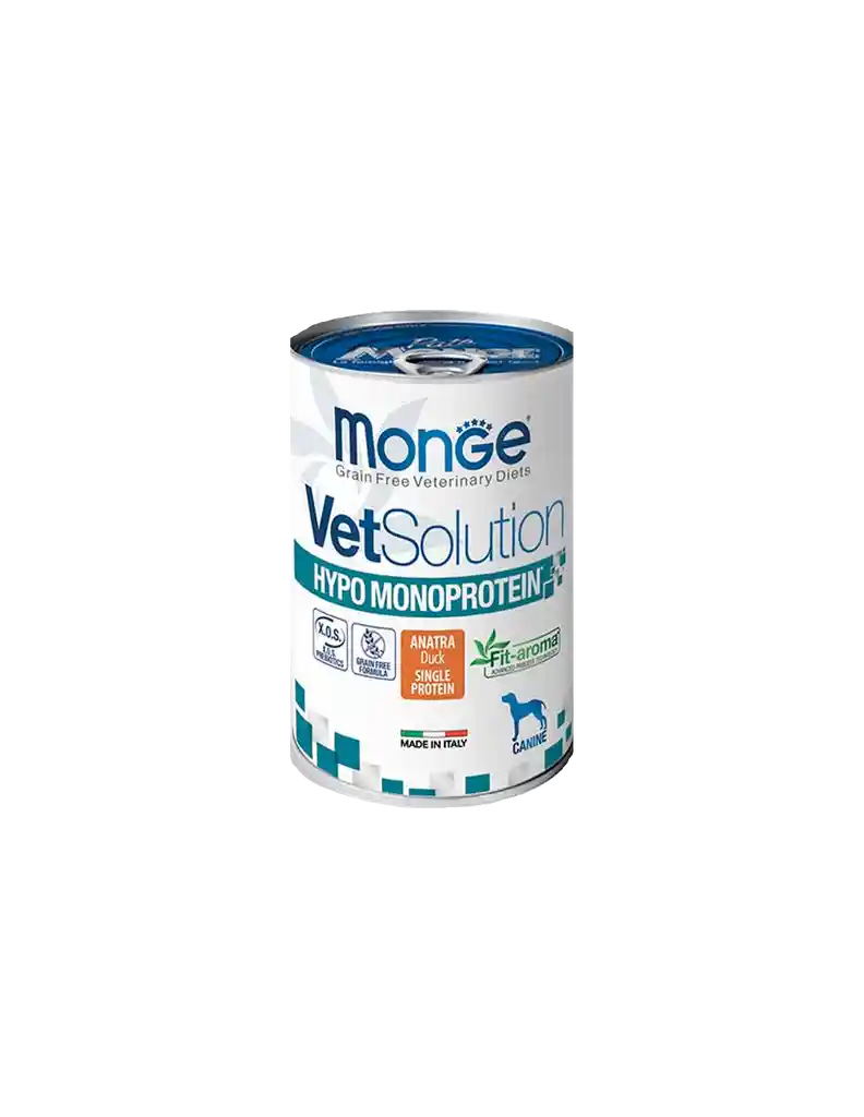 Monge Vet Solution Hypo Monoprotein (hipoalergénica) Lata X 400 Grs