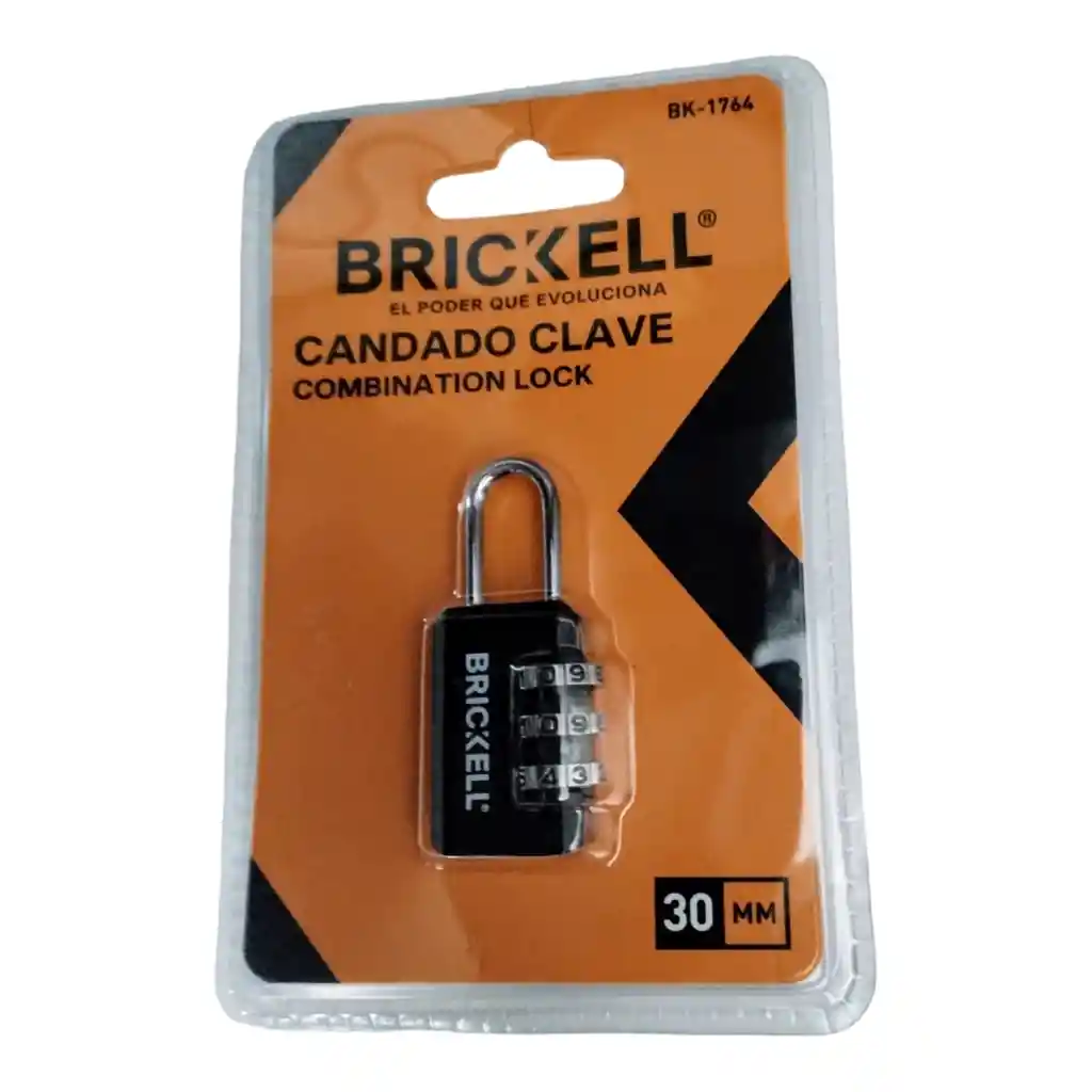 Candado De Clave 3 Lineas 20mm Brickell