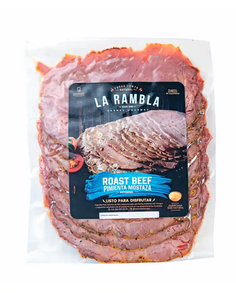 Roast Beef Pimienta Mostaza La Rambla 230 Gr