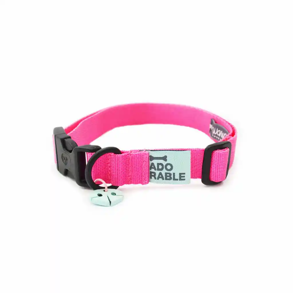 Collar M Unicolor Adorable Rosado