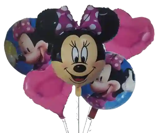 Globos Metalizados Minnie X5