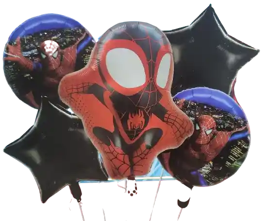 Globos Metalizados De Spiderman X5