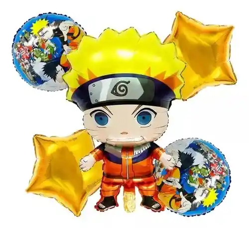 Globos Metalizados Naruto X5