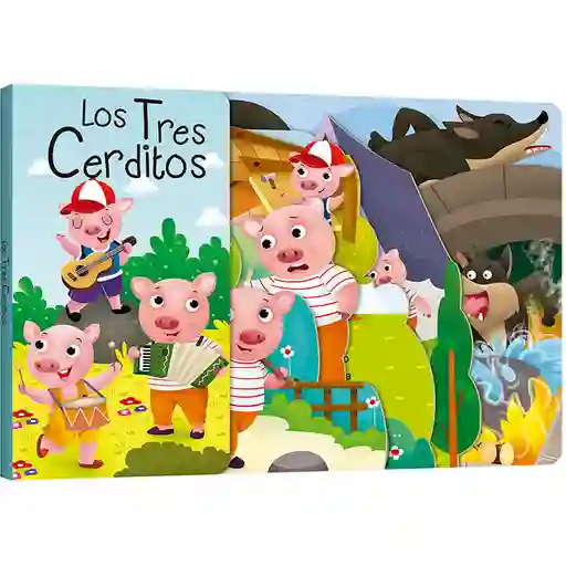 Libro Infantil Cuento Tres Cerditos Troquelado Niño Niñas