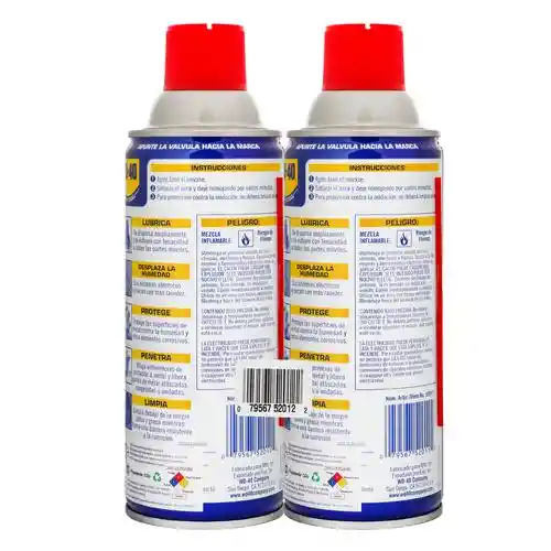 Wd-40 Aerosol Multisusos 2 Unidades / 382 Ml / 11 Oz