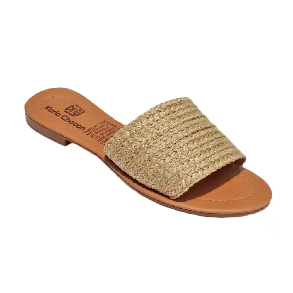 Calzado Zapato Mujer Casual Sandalia Dama Karla Chacon Evolet Beige36