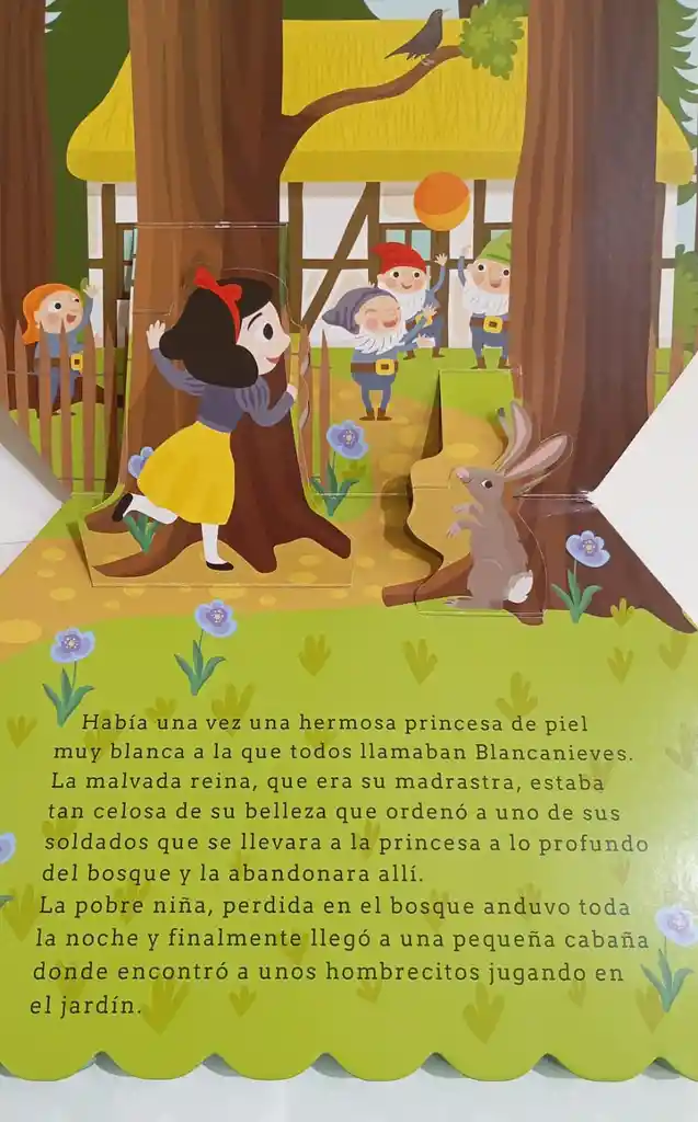 Libro Infantil Cuento Blancanieves Y Los 7 Enanitos Pop Up