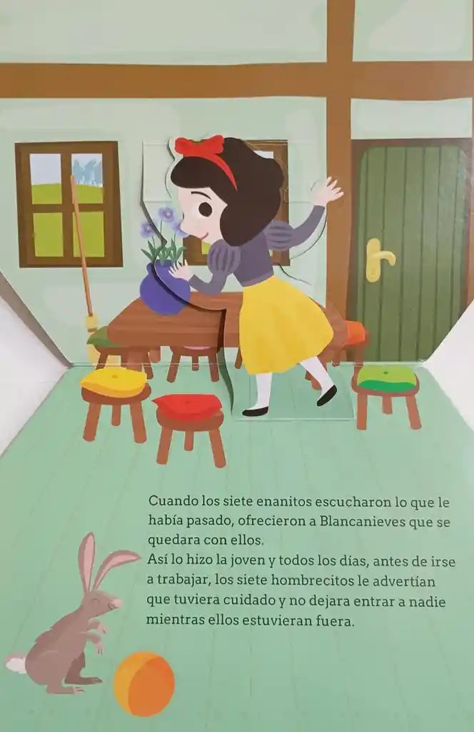 Libro Infantil Cuento Blancanieves Y Los 7 Enanitos Pop Up