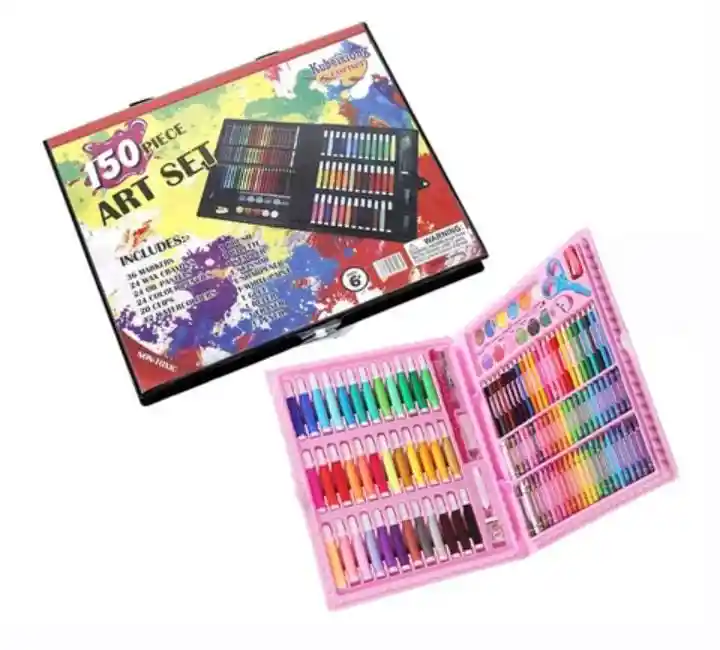 Set De Arte Y Dibujo De 150 Piezas Color Azul