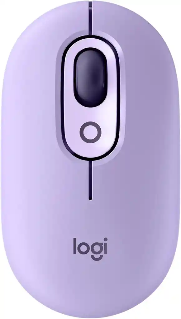 Mouse Logitech Pop Morado Bluetooth Con Emojis Personalizables, Tecnología Silenttouch