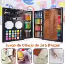 Set De Arte De 145 Piezas Maletin Aluminio Para Niños Azul