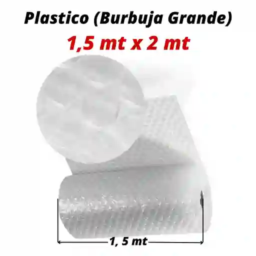 Plastico Burbuja Grande Empaque 1,50 Mts X 2 Mt